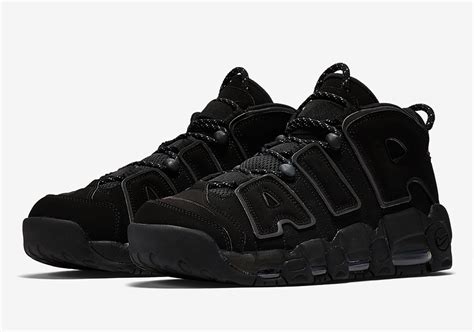 nike air uptempo zwart|nike air uptempo black.